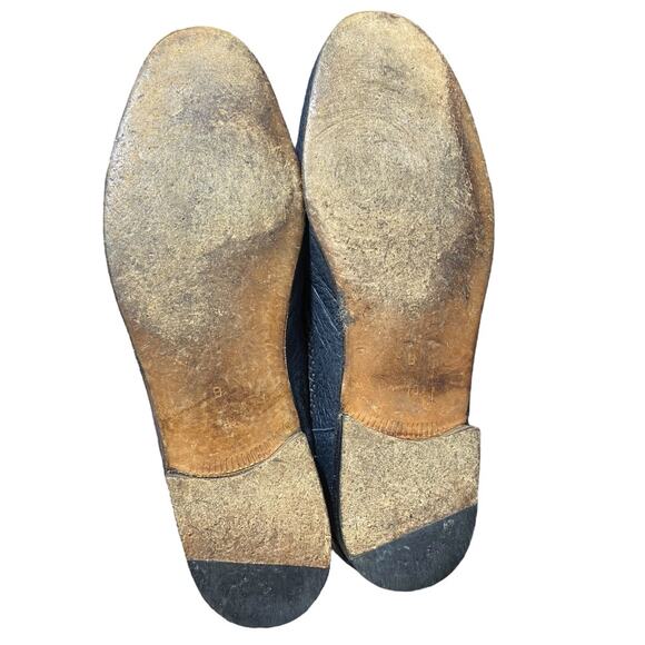 Moreschi navy blue genuine leather tassle loafers Made in Italy - Men's 10 - Picture 9 of 9